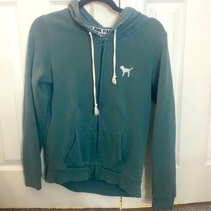 PINK turquoise zip up